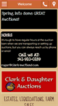 Mobile Screenshot of clark-auctions.com