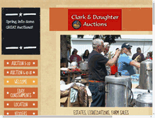 Tablet Screenshot of clark-auctions.com